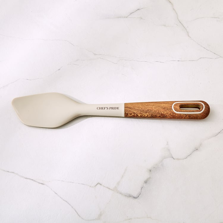 Chefs Pride Cerro Silicone Spatula with Acacia Wood Handle