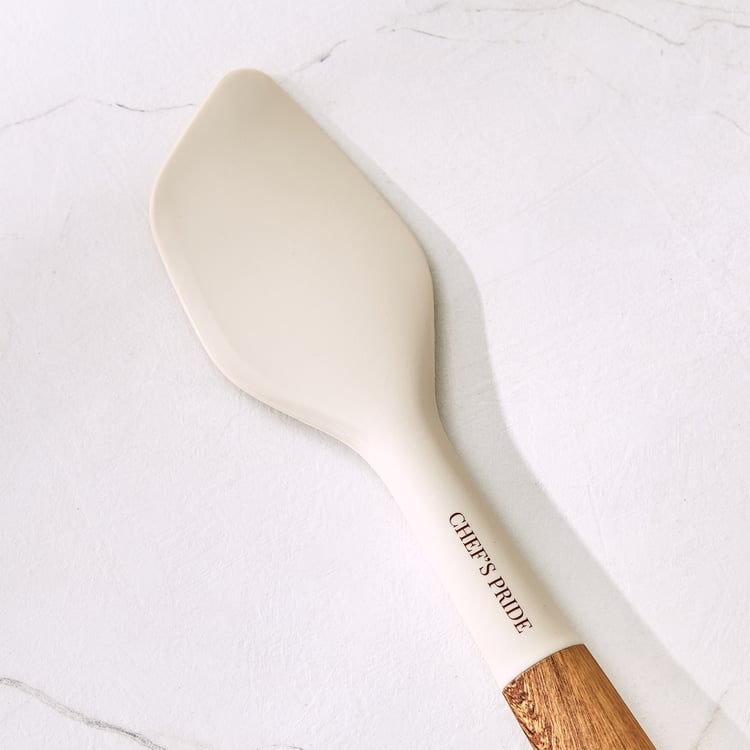 Chefs Pride Cerro Silicone Spatula with Acacia Wood Handle