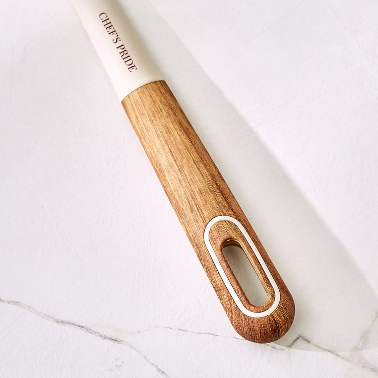 Chef's Pride Cerro Serving Scoop with Wooden Handle