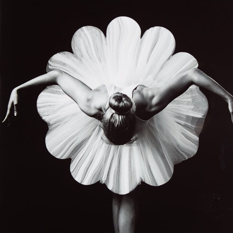 Aura Ballerina Wooden Print Picture Frame - 20x30cm