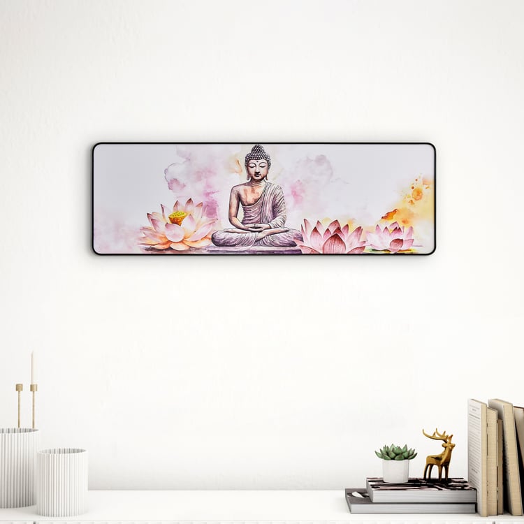 Aura Buddha Wooden Printed Picture Frame - 60x20cm