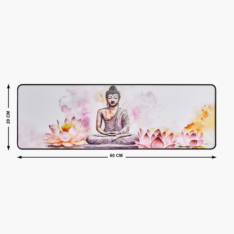Aura Buddha Wooden Printed Picture Frame - 60x20cm