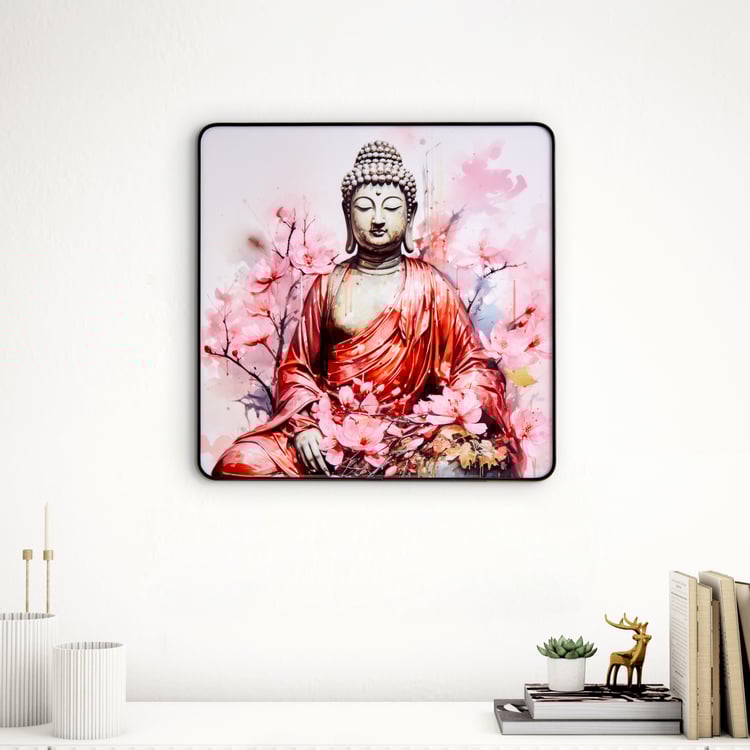Aura Buddha Wooden Printed Picture Frame -30x30cm