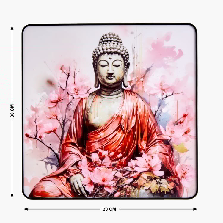 Aura Buddha Wooden Printed Picture Frame -30x30cm