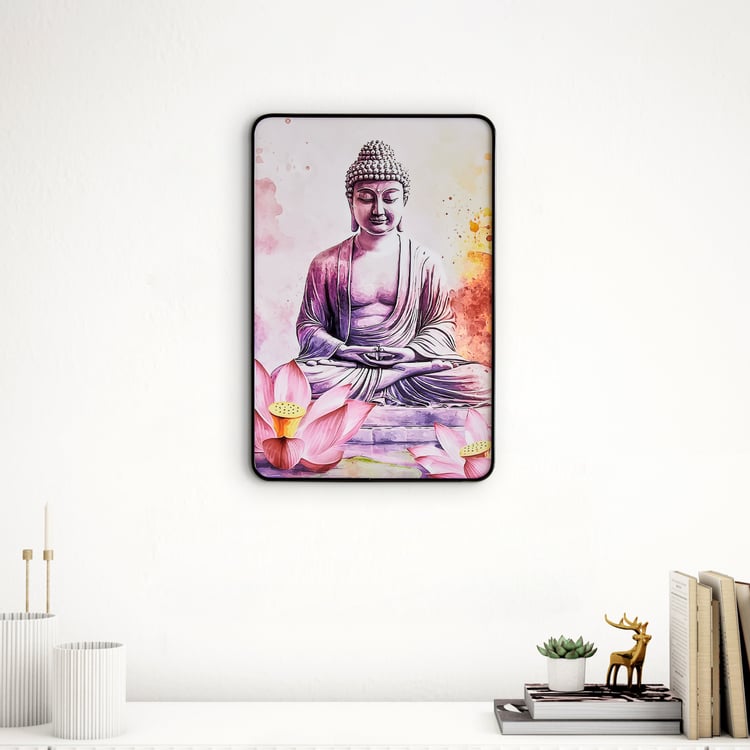 Aura Buddha Wooden Printed Picture Frame - 20x30cm
