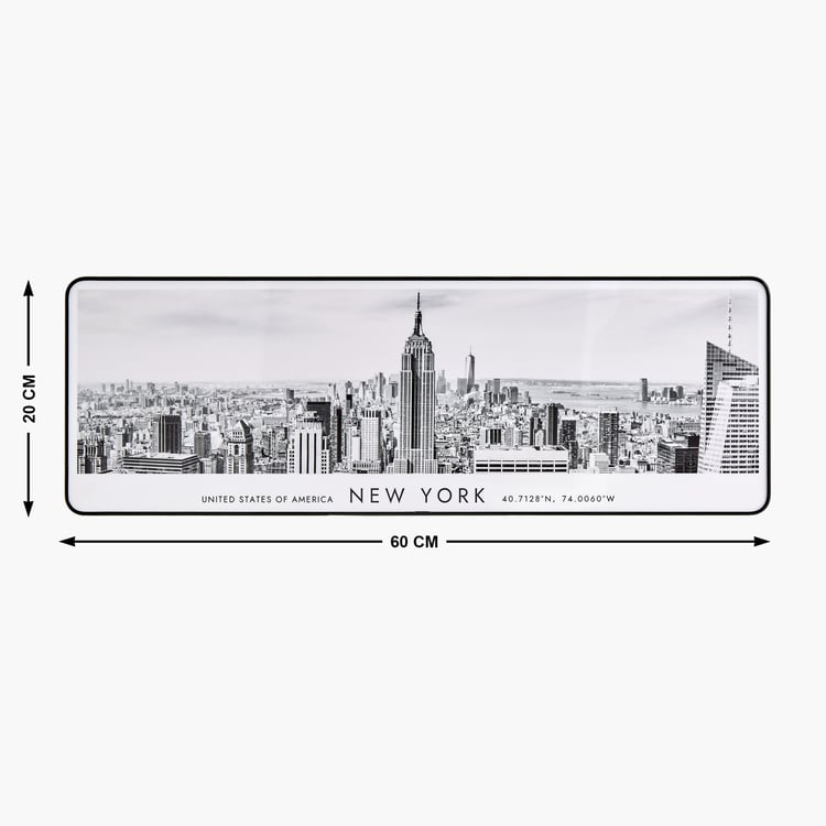 Aura City Wooden New York Print Picture Frame - 60x20cm
