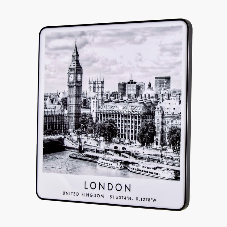 Aura City Wooden London Print Picture Frame - 30x30cm