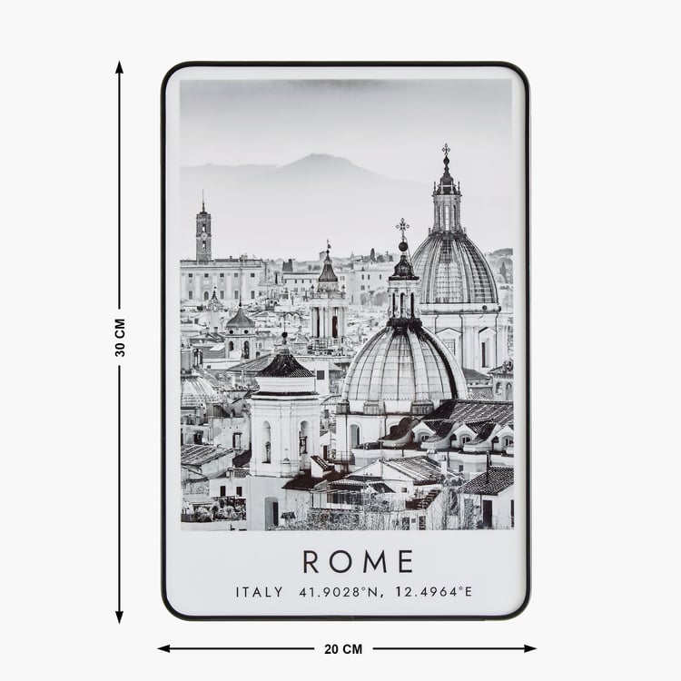 Aura City Wooden Rome Print Picture Frame - 20x30cm