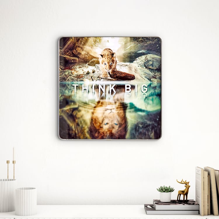 Aura Motive Wooden Quote Print Picture Frame - 30x30cm