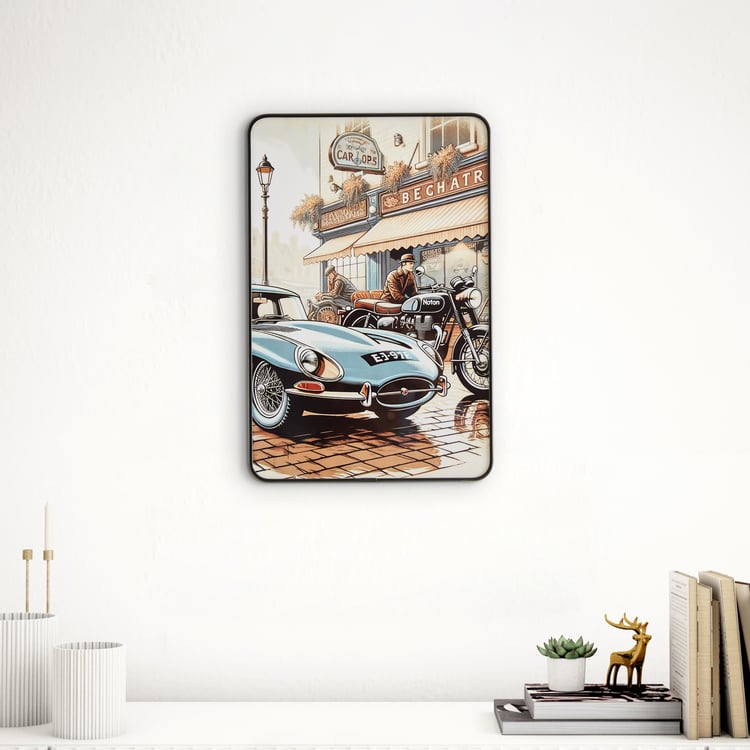 Aura Retro Wooden Car Print Picture Frame - 20x30cm