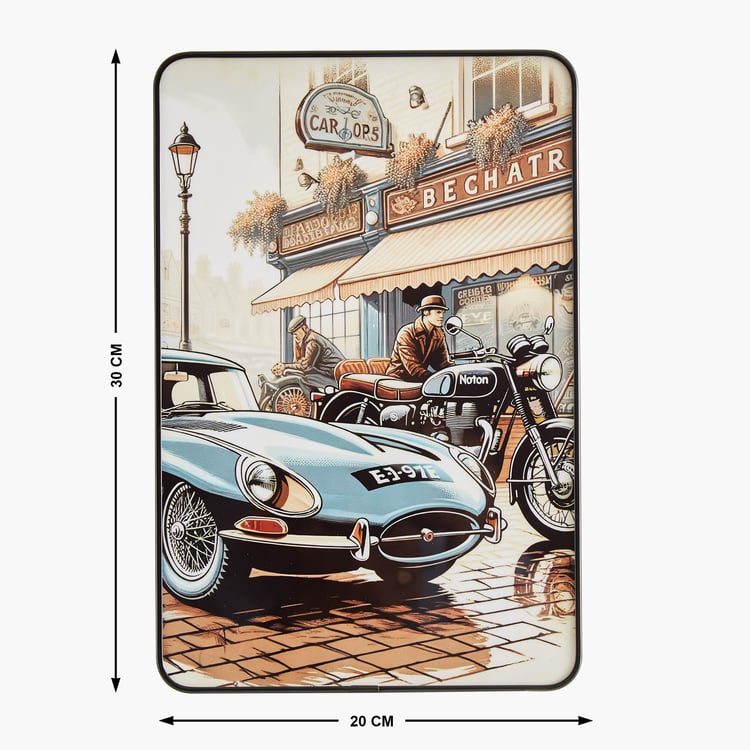 Aura Retro Wooden Car Print Picture Frame - 20x30cm