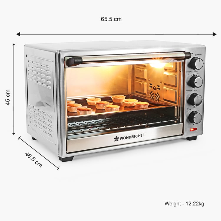 WONDERCHEF Stainless Steel Toaster and Griller Oven - 60L