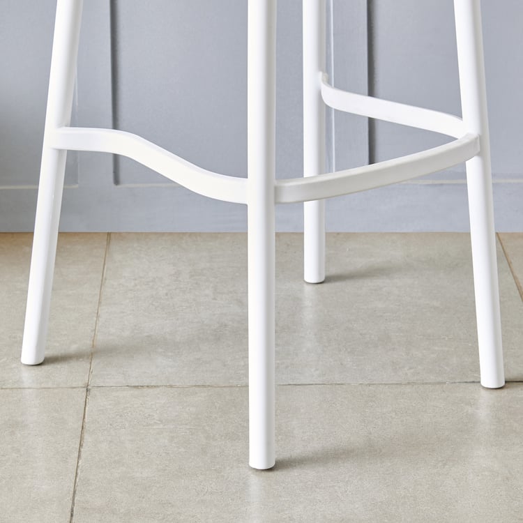 Hiva Polypropylene Bar Chair - White
