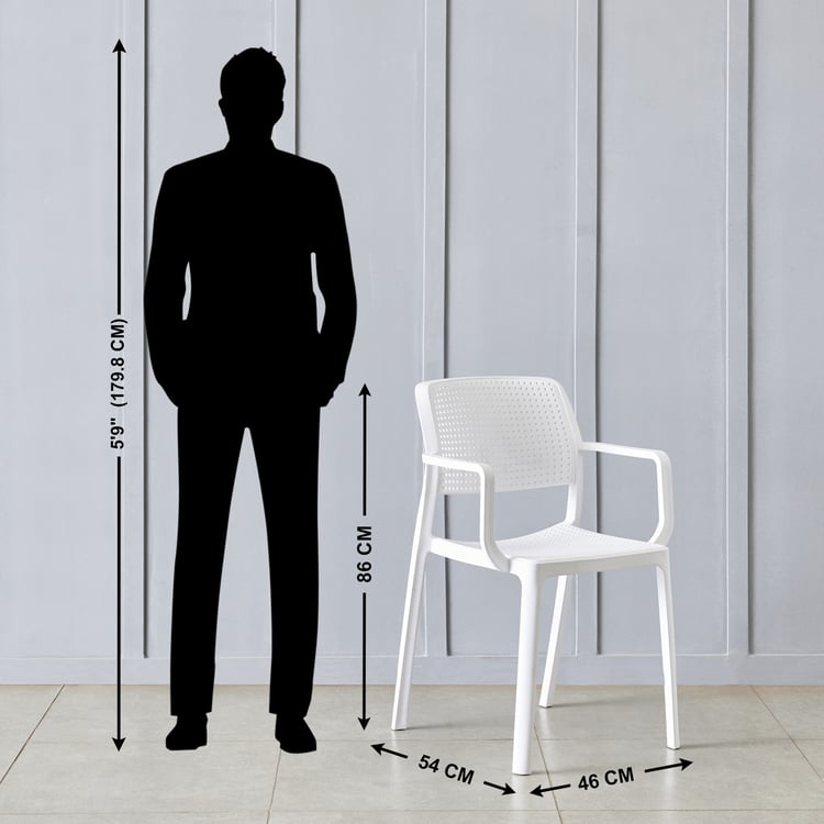 Iza Polypropylene Chair - White