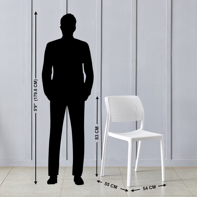 Iza Polypropylene Chair - White