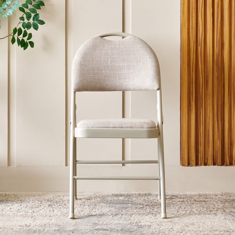 Russel Fabric Folding Chair - Beige