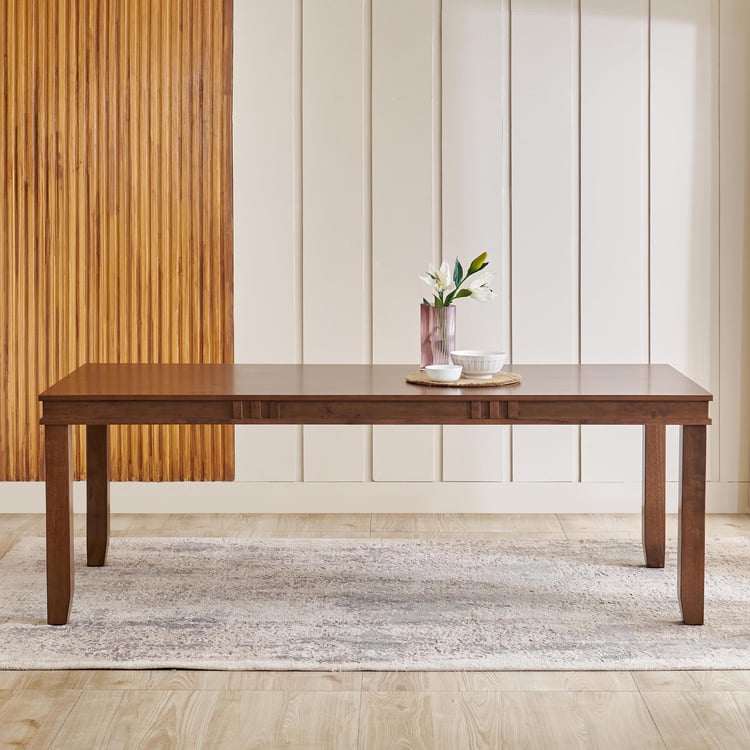 Trio Solid Wood 8-Seater Dining Table - Walnut