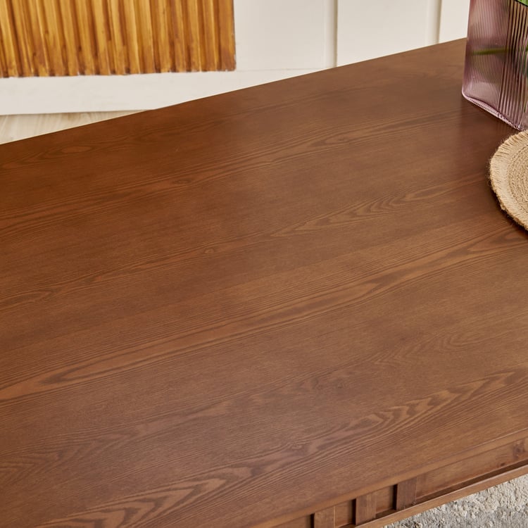 Trio Solid Wood 8-Seater Dining Table - Walnut
