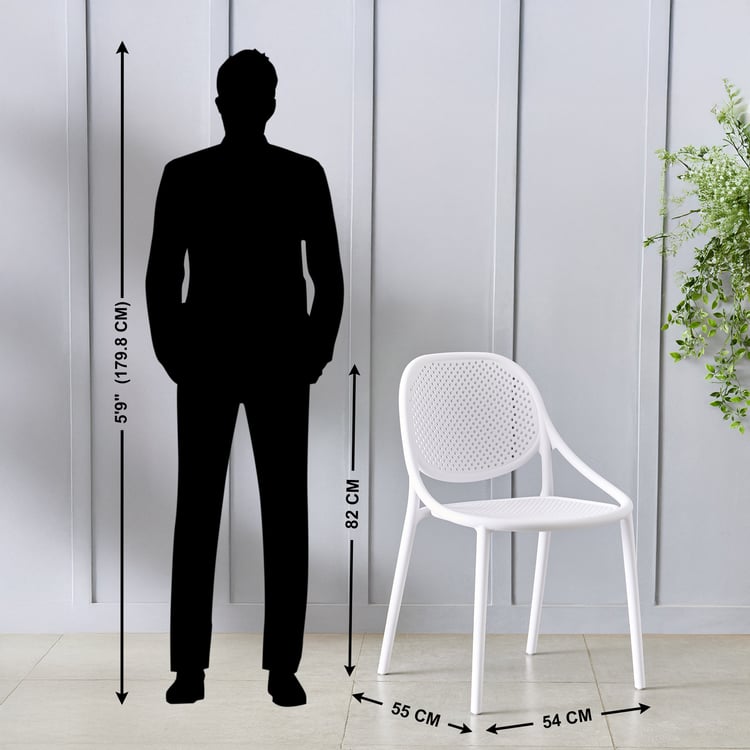 Neal Polypropylene Chair - White