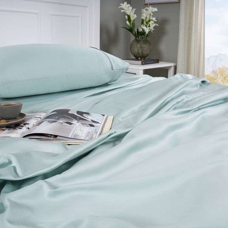 MASPAR Colorart Viola Cotton 300TC 3Pcs Super King Bedsheet Set