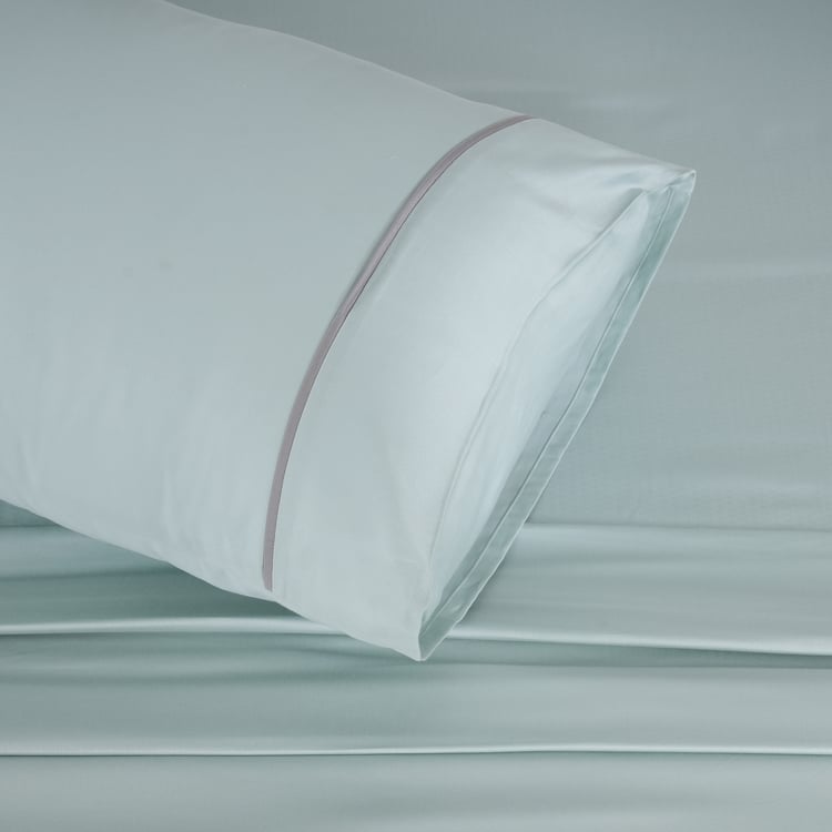 MASPAR Colorart Viola Cotton 300TC 3Pcs Super King Bedsheet Set