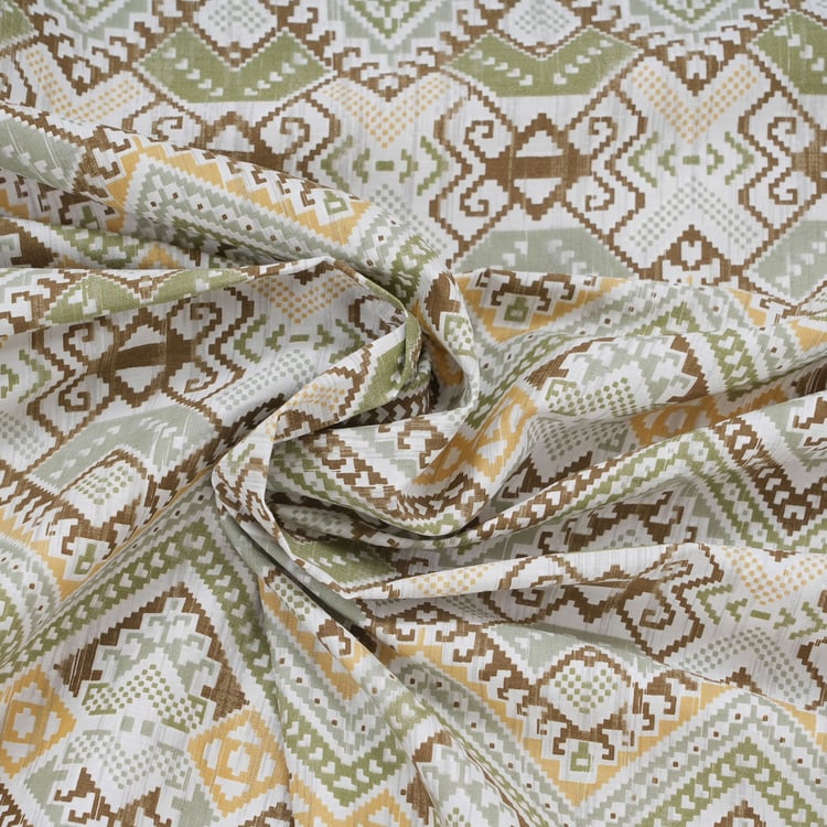 MASPAR Hues Indigenous Cotton 300TC Printed 3Pcs King Bedsheet Set