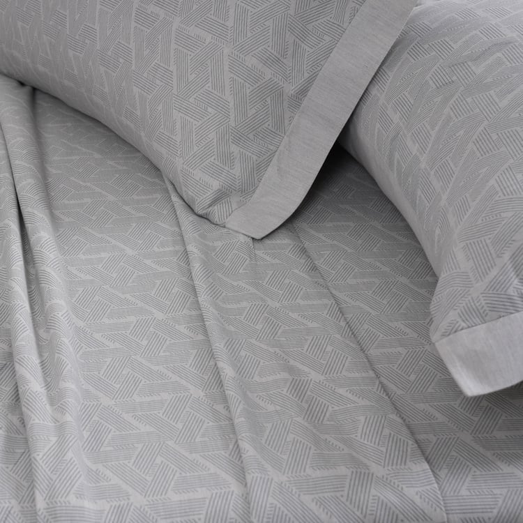 MASPAR Cotsmere Cotton 300TC Printed 3Pcs Super King Bedsheet Set