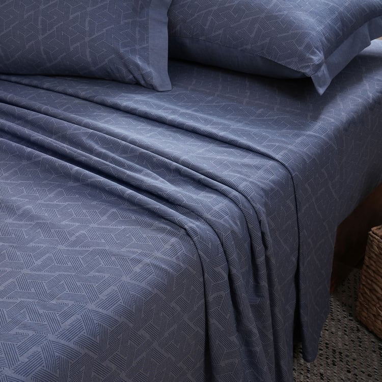 MASPAR Cotsmere Cotton 300TC Printed 3Pcs Super King Bedsheet Set