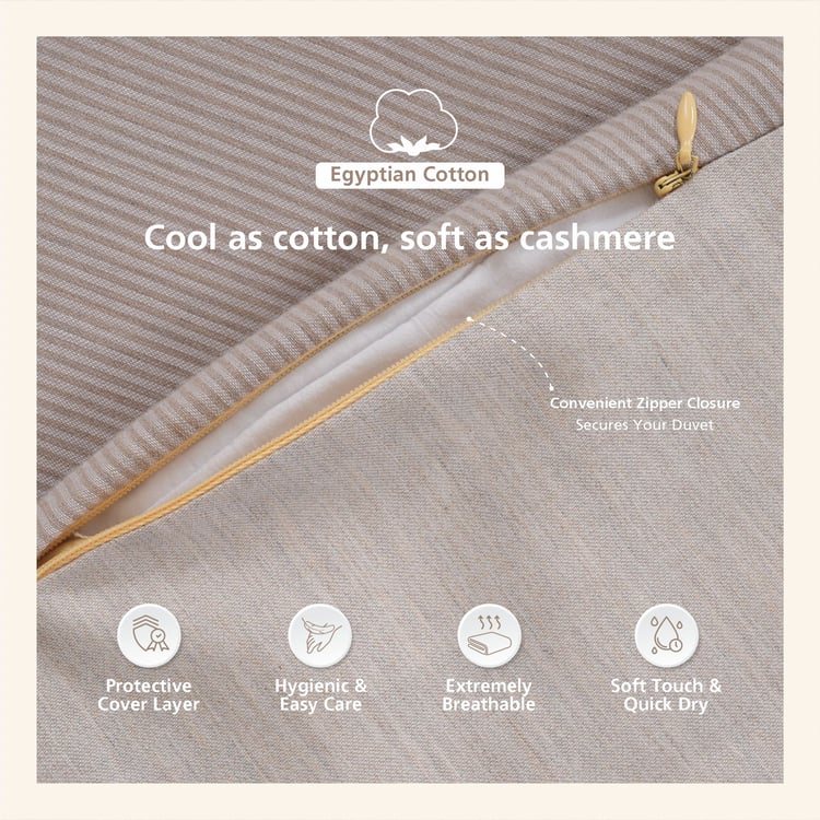 MASPAR Cotsmere Cotton 3Pcs Double Duvet Cover Set