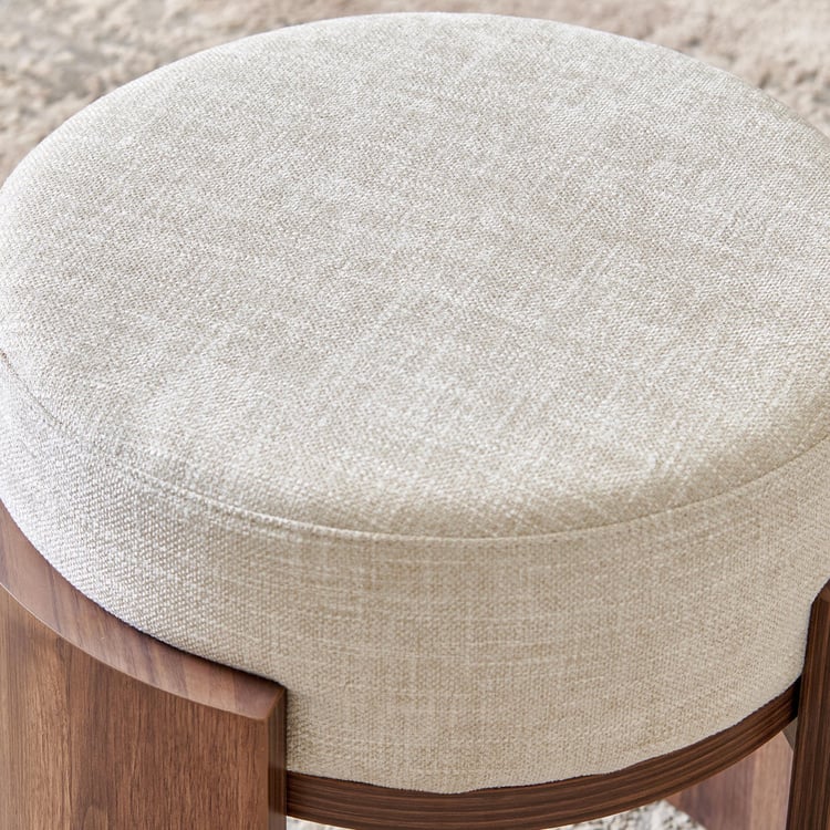Hadley Fabric Dresser Stool - Beige