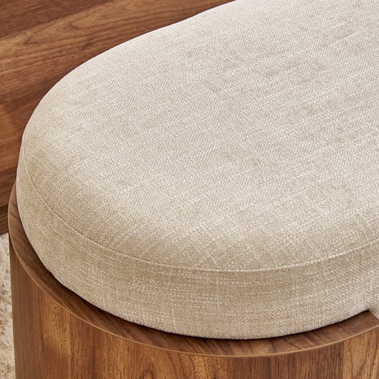 Hadley Fabric Bed Bench - Brown