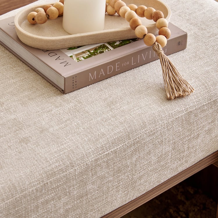 Hadley Fabric Bed Bench - Brown