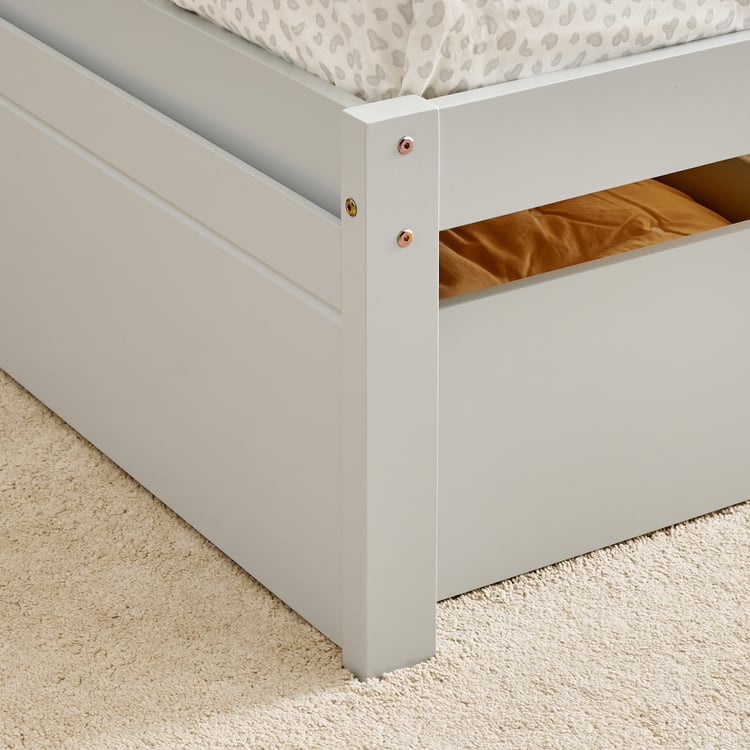Helios Taylor Lyra Single Bed with Drawers - Grey