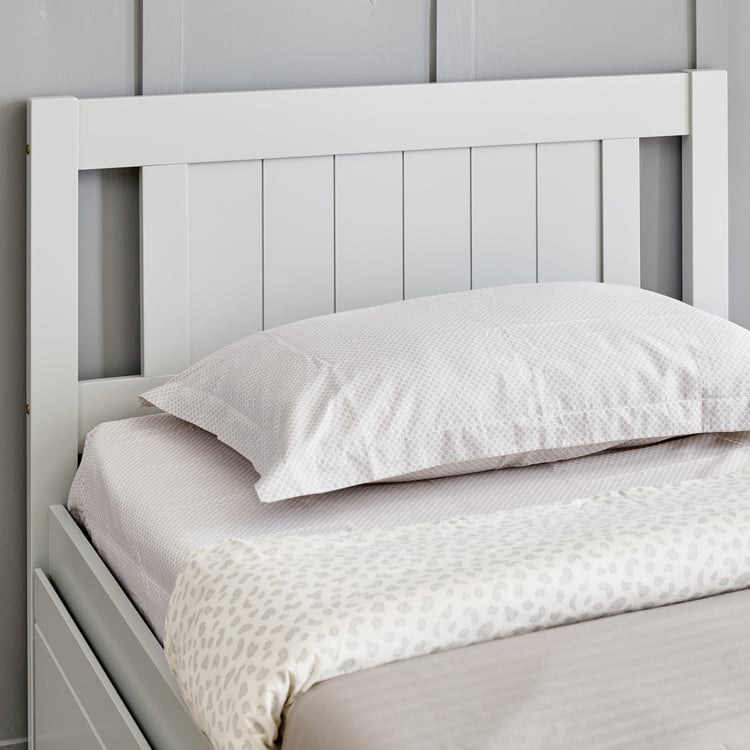Helios Taylor Lyra Single Bed with Drawers - Grey