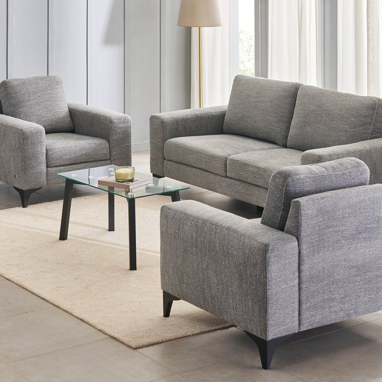 Quebec NXT Fabric 3+1+1 Seater Sofa Set - Grey