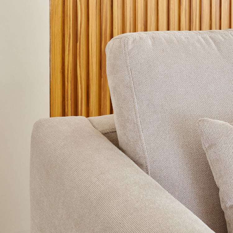 Andes NXT Fabric 1-Seater Sofa with Cushion - Beige