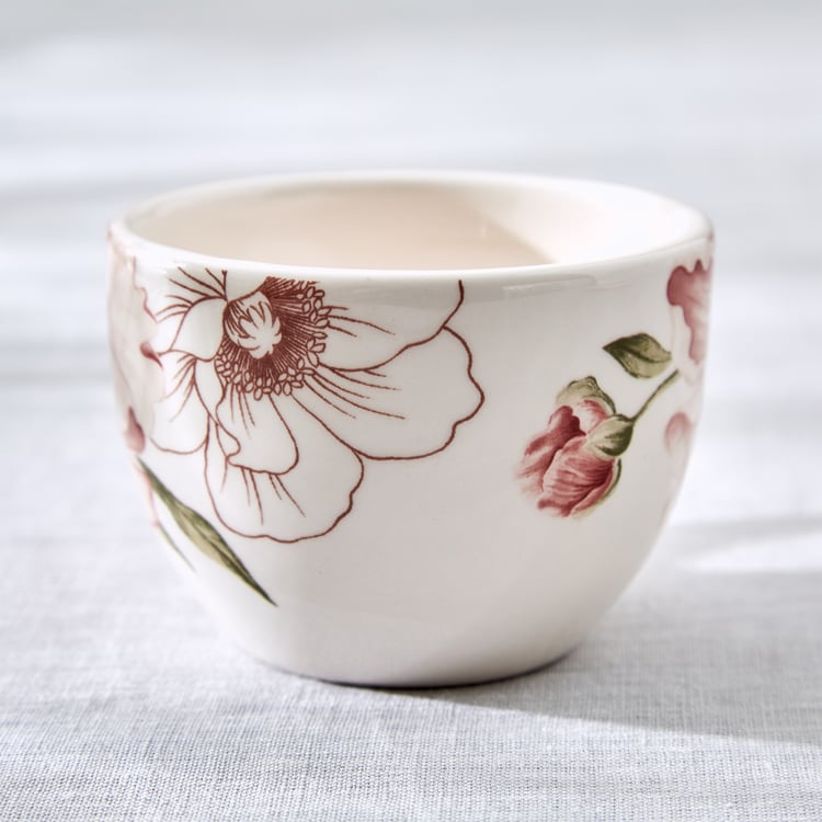 Alora Blush Serenity Stoneware Floral Print Cup and Saucer - 230ml