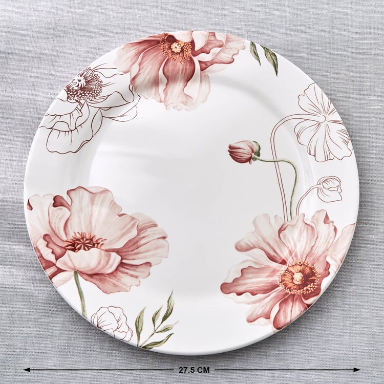 Alora Blush Serenity Stoneware Floral Print Dinner Plate - 27.5 cm