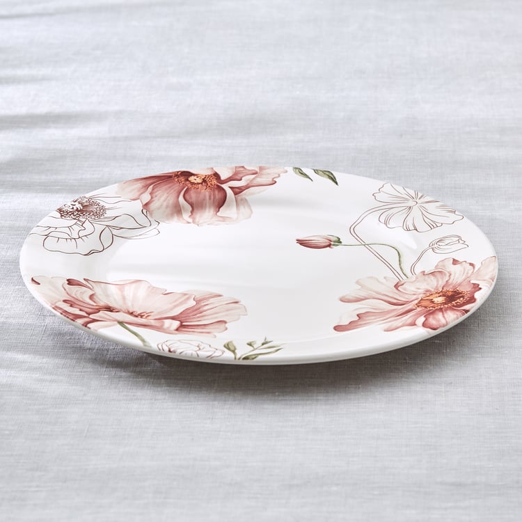 Alora Blush Serenity Stoneware Floral Print Dinner Plate - 27.5 cm