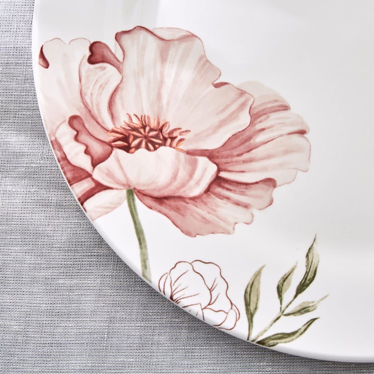 Alora Blush Serenity Stoneware Floral Print Dinner Plate - 27.5 cm