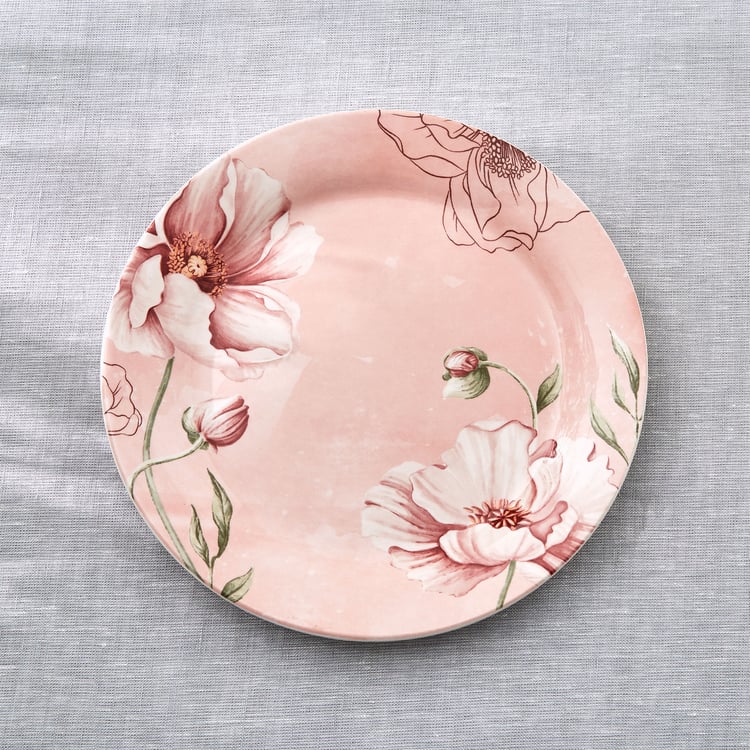 Alora Blush Serenity Stoneware Floral Print Side Plate - 22.5cm