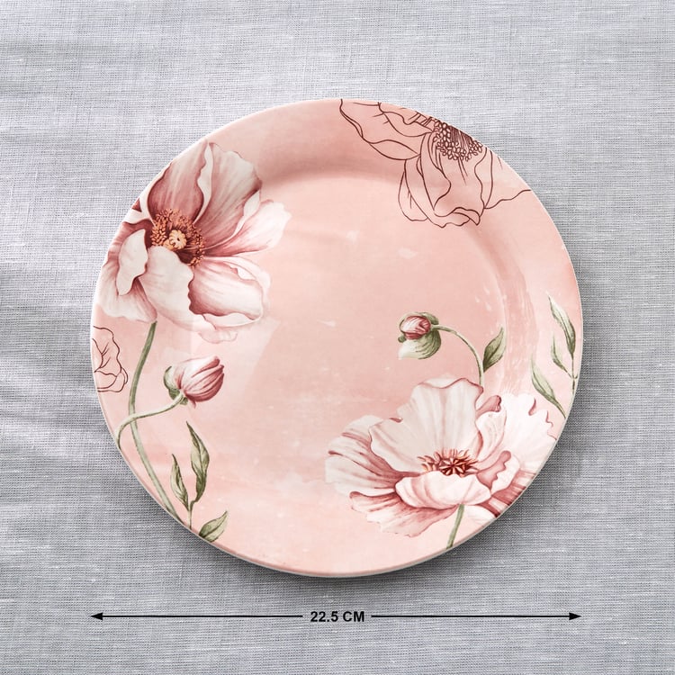 Alora Blush Serenity Stoneware Floral Print Side Plate - 22.5cm