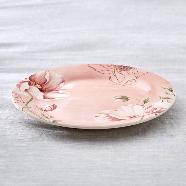 Alora Blush Serenity Stoneware Floral Print Side Plate - 22.5cm