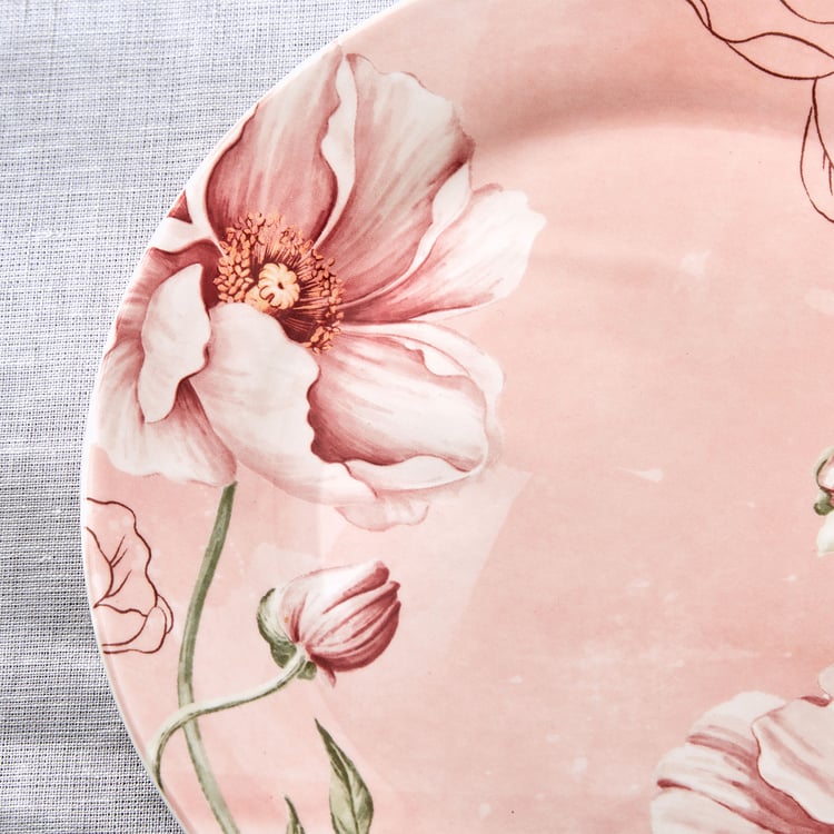 Alora Blush Serenity Stoneware Floral Print Side Plate - 22.5cm