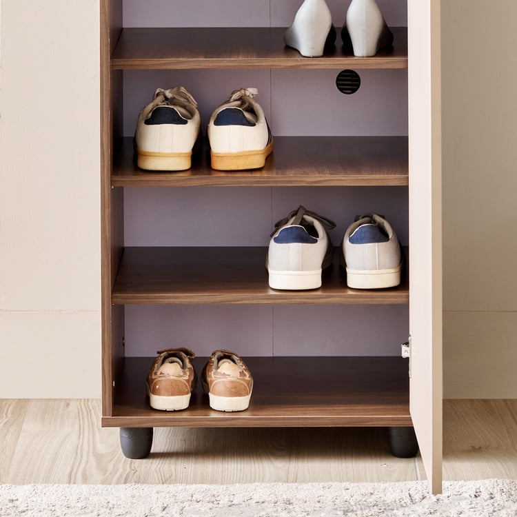 Addison 10 Pairs Shoe Cabinet with Drawer - Beige
