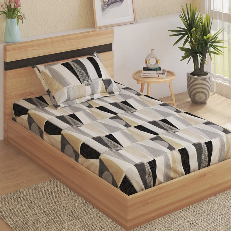 Juniper Bronwen Geometric Print 2Pcs Single Bedsheet Set