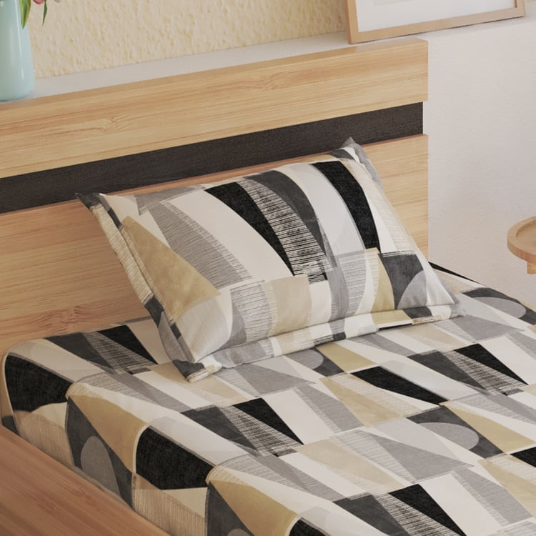 Juniper Bronwen Geometric Print 2Pcs Single Bedsheet Set
