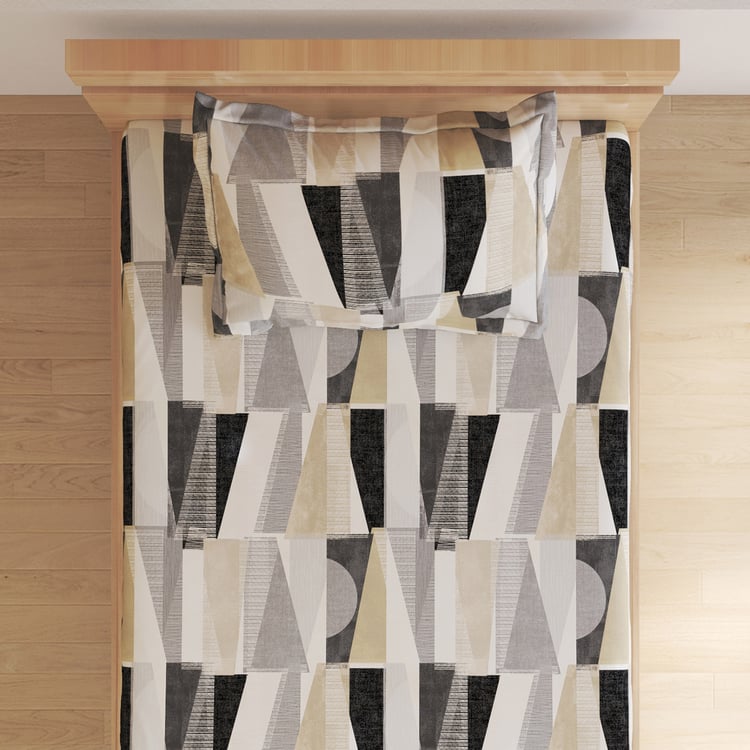 Juniper Bronwen Geometric Print 2Pcs Single Bedsheet Set
