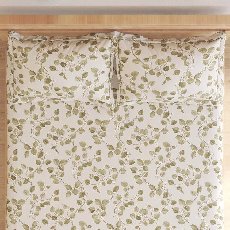 Juniper Elsing Printed 3Pcs Queen Bedsheet Set