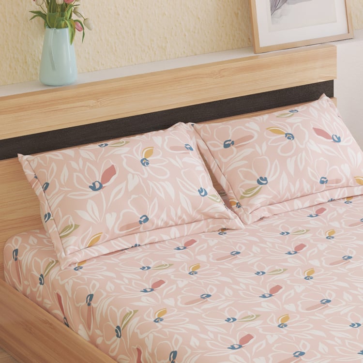 Juniper Printed 3Pcs Queen Bedsheet Set